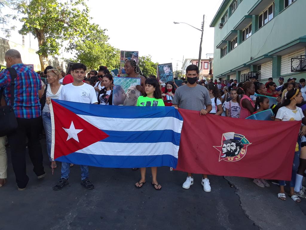 esqjerre's tweet photo. Desarrollada en Matanzas marcha de reafirmacion por el SI, por el código de las familias cubanas. #CodigoSi.#MatancerosEnVictoria @SuselyMorfaG .@ChapleImbert .@anisleyfuentes1 https://t.co/ERVS5BV04v