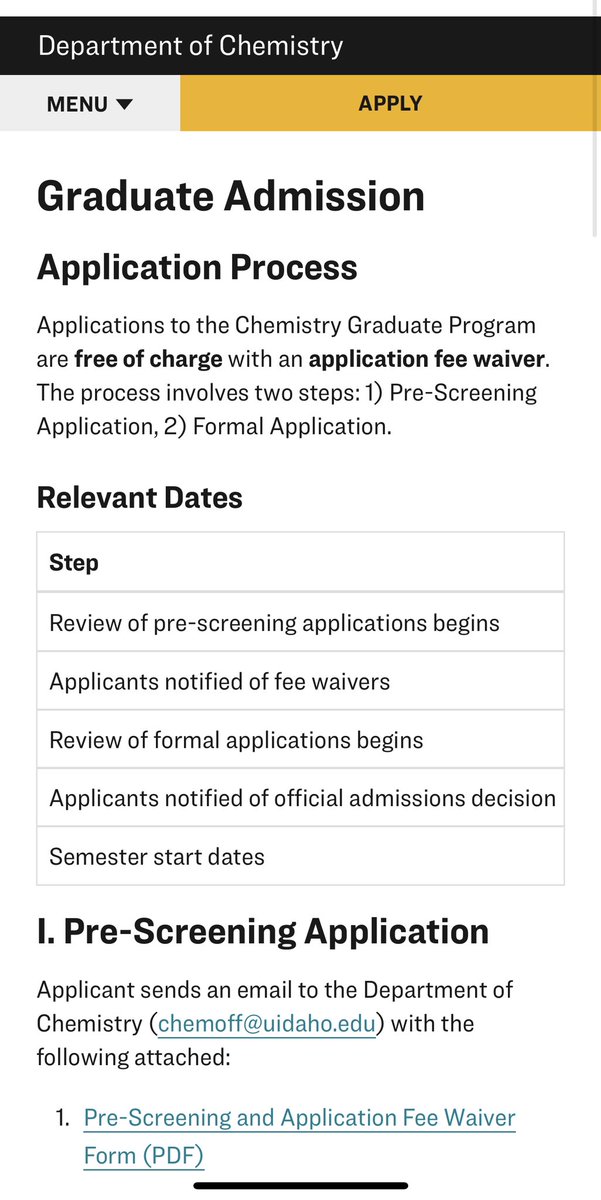 cybersecvicto's tweet photo. If you studied Chemistry, you can apply for FREE to:

- University of Idaho
https://t.co/UiAmRbLmRg

- University of Southern California https://t.co/c3FBhdQ96c

- Tulane University (PhD) https://t.co/WxmSk4dV5S.

- Utah University https://t.co/Als6GkH98f

Funding is available. https://t.co/g3gQZw14BX