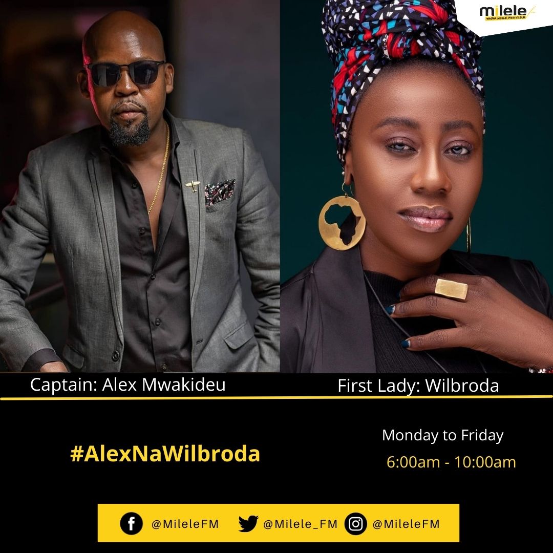 Happy new week! Karibu ndani ya number one breakfast show #AlexNaWilbrodaMilele kuanzia 6.00am hadi 10.00am. Unatuskiza ukiwa wapi? <a href="/Alex_Mwakideu/">ALEX MWAKIDEU</a>   @wilbrodanyamin