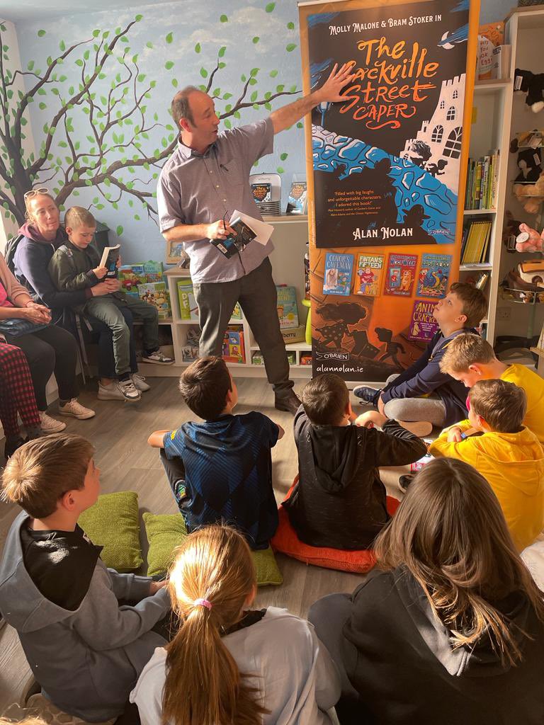 TripleAAlliance's tweet photo. What a brilliant event yesterday at the launch of @AlNolan’s book launch ‘The Sackville Street Capers’ in @HalfwayUpBooks. It was also the finale of our current Comic Drawing workshops with Alan which our members loved! See you in Oct Alan for more Comic Club! #Neurodiversity ✍️ https://t.co/SU0idN8Un8