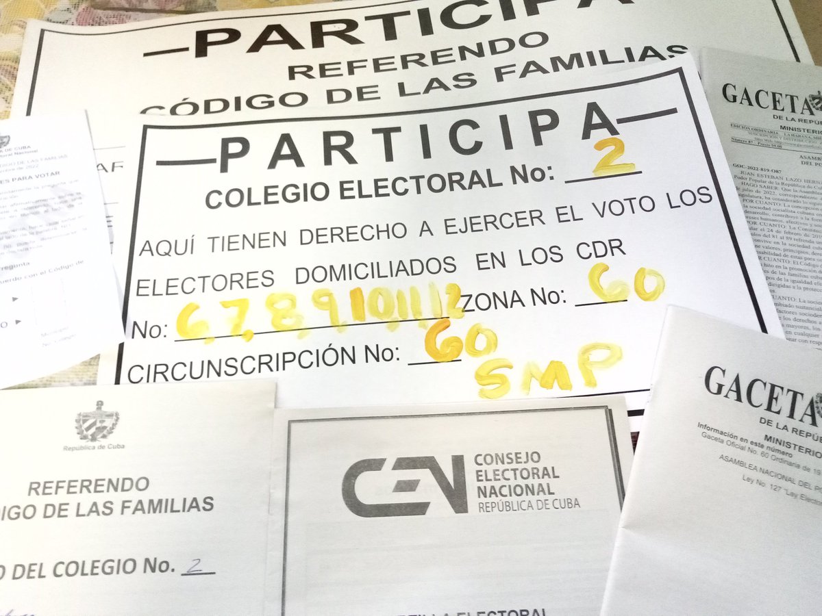 Preparado y listo el colegio electoral de la circunscripción 60 del Reparto Veracruz en SMP, #CodigoSi, #CodigoDeLasFamilias