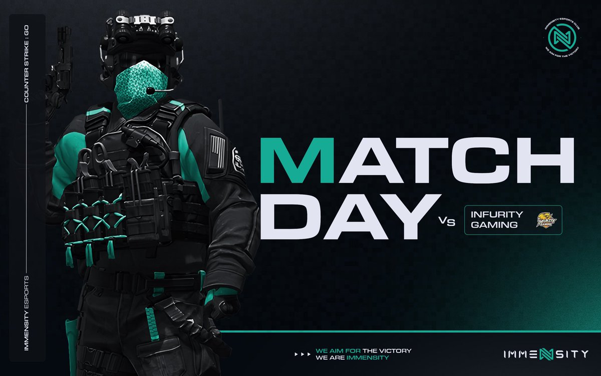#CSGO | MATCHDAY⚔️

The wait is over and we return to business as usual in the <a href="/ESEA/">ESEA League</a> open league. 

⏳8PM CEST
🆚 <a href="/infuritygaming/">Infurity Gaming</a> 

#WeAreImmensity