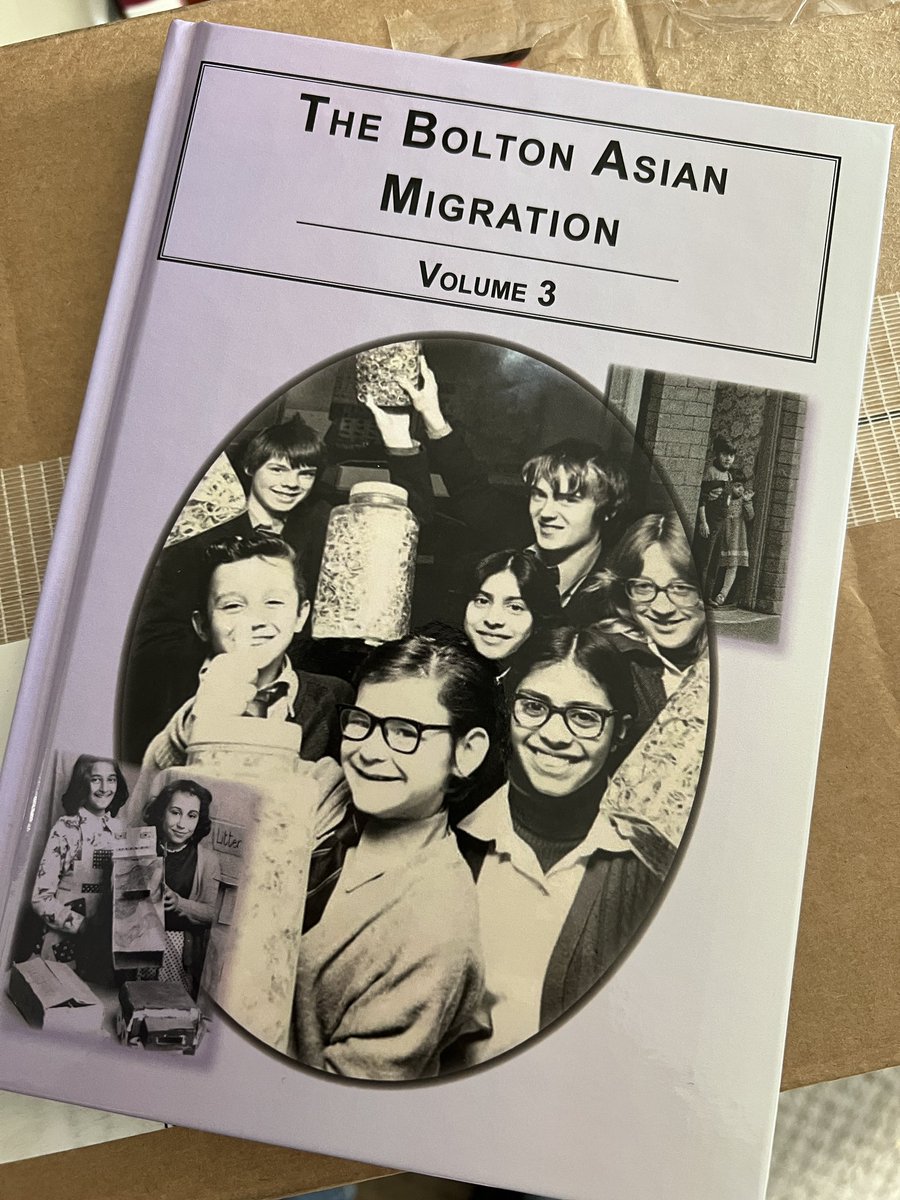 BazzwellsPhoto's tweet photo. Hardback versions of the Bolton Asian Migation V3 has come back from the printers, looking amazing! 
Today is the book launch.
Funded by the Heritage Lottery Fund. @sunnyside_club @sunnysideclub https://t.co/qfG3U8J57O