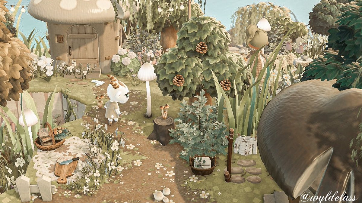wyldelass's tweet photo. Chรจvre strolling past the Mushroom houses ๐
Tags ๐ท
#acnh #acnhmod #acnhmods #acnhdesign #acnhcode #acnhdecor #cottagecore #fairycore #vintagecore #mabelsapronpresets #acnhinterior #acnhisland #acnhbuild #crossingcreations #animalcrossing #newhorizons #acnhcommunity #hhp https://t.co/2gOWtDY5qM