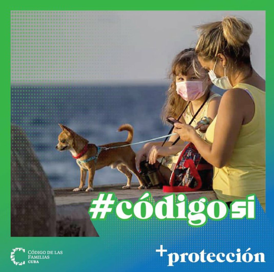 El nuevo #CodigoDeLaFamilia cubana ampara a todos por igual,brindandole amor,derechos,
responsabilidad,protección,respeto,
autonomía,inclusión. #CubaEsAmor #CubaPorLaPaz #CubaPorLaVida <a href="/cubacooperaven/">Brigada Médica Cubana en Venezuela</a> <a href="/altunaga_perez/">Esthet Perez altunaga</a> <a href="/AdanVillavicen5/">Adan Villavicencio Guzmán</a> <a href="/MINSAPCuba/">Ministerio de Salud Pública de Cuba</a>