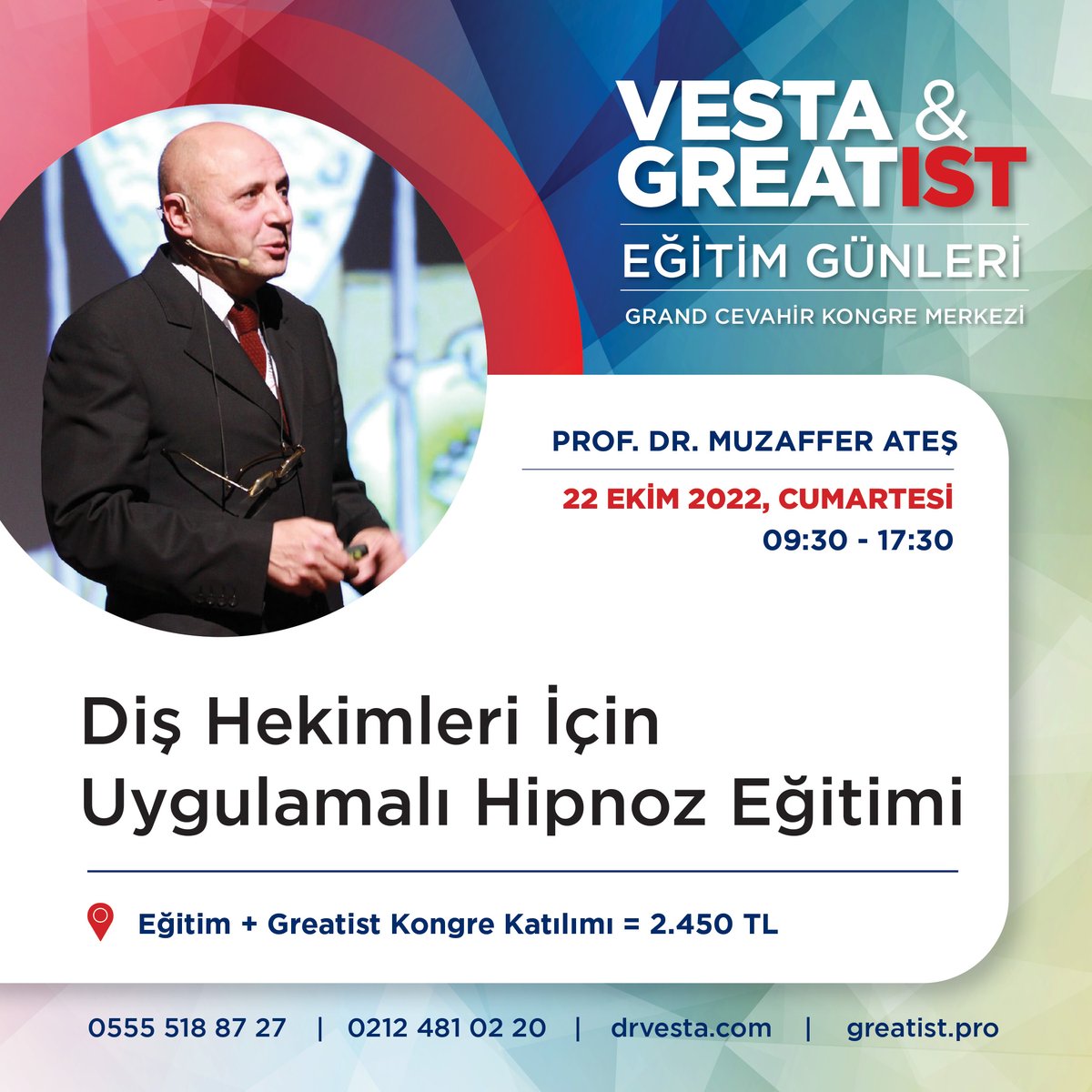 greatistpro's tweet photo. GREATIST Uluslararası Diş Hekimliği Kongresi, 21-23 Ekim 2022 tarihleri arasında İstanbul Grand Cevahir Kongre Merkezi’nde düzenlenecek.

Pandemi öncesindeki etkinliğimize 4000’den fazla diş hekimi ve sektör profesyoneli katıldı.

Kayıt ve konaklama için https://t.co/EVgu70DPjZ https://t.co/fzMATZvABN