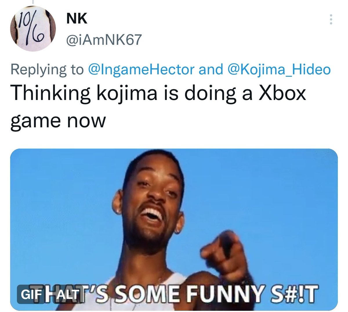 Griggity's tweet photo. Kojima isn't making an Xbox exclusive receipts PART 2 https://t.co/NSzZn4m9oT