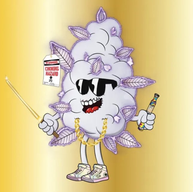 TODAYS BUD OF THE DAY GOES TO Mr Coolio🔥cool and relaxe look with the shade !! And presitine gold background 🔥
@420BudzClub
 #NFTCommmunity #WeedLovers #stonerfam #NFTGiveaways  #nftcollector #NFTProject  #nftart #mintingnow #edibles #420BudzClub  #budOTD  🚨 MINTING NOW 🚨