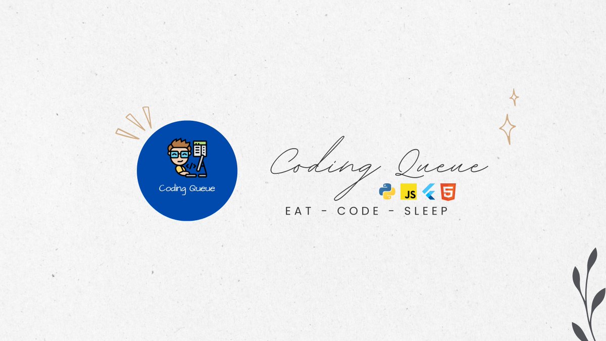 CodingQueue's tweet image. A new journey awaits. 

starting again : youtube.com/channel/UCUEuQ…

#code #javascript  #python #100Daysofcode