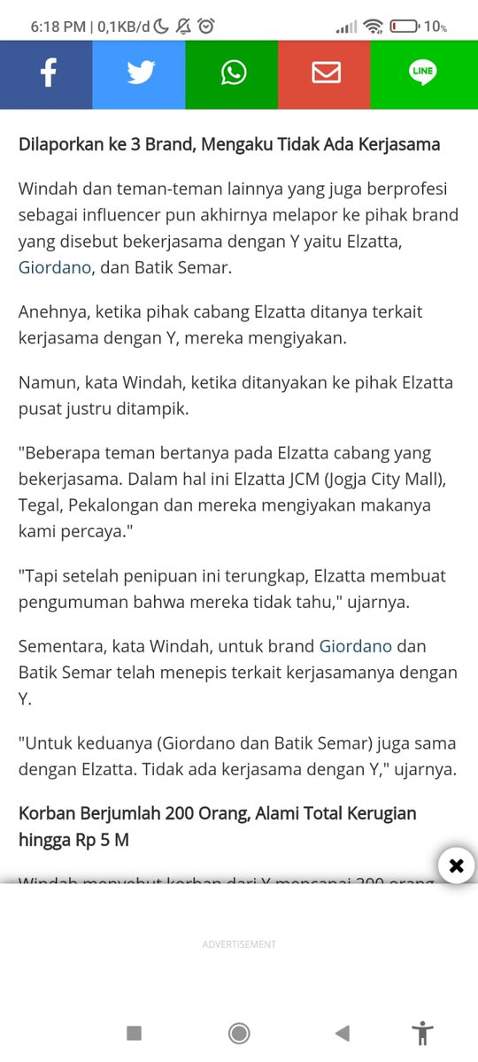 isamura_a's tweet photo. Banyak makan korban hati2 buat para influencer,Yang kemarin kepo sama penipunya ? Kali ini aku spill nih namanya Yeni. Plis bantu biar Batik Semar juga Giordano bantuin kita juga

#YeniNipuNgakuElzatta https://t.co/zwNok4ALzY