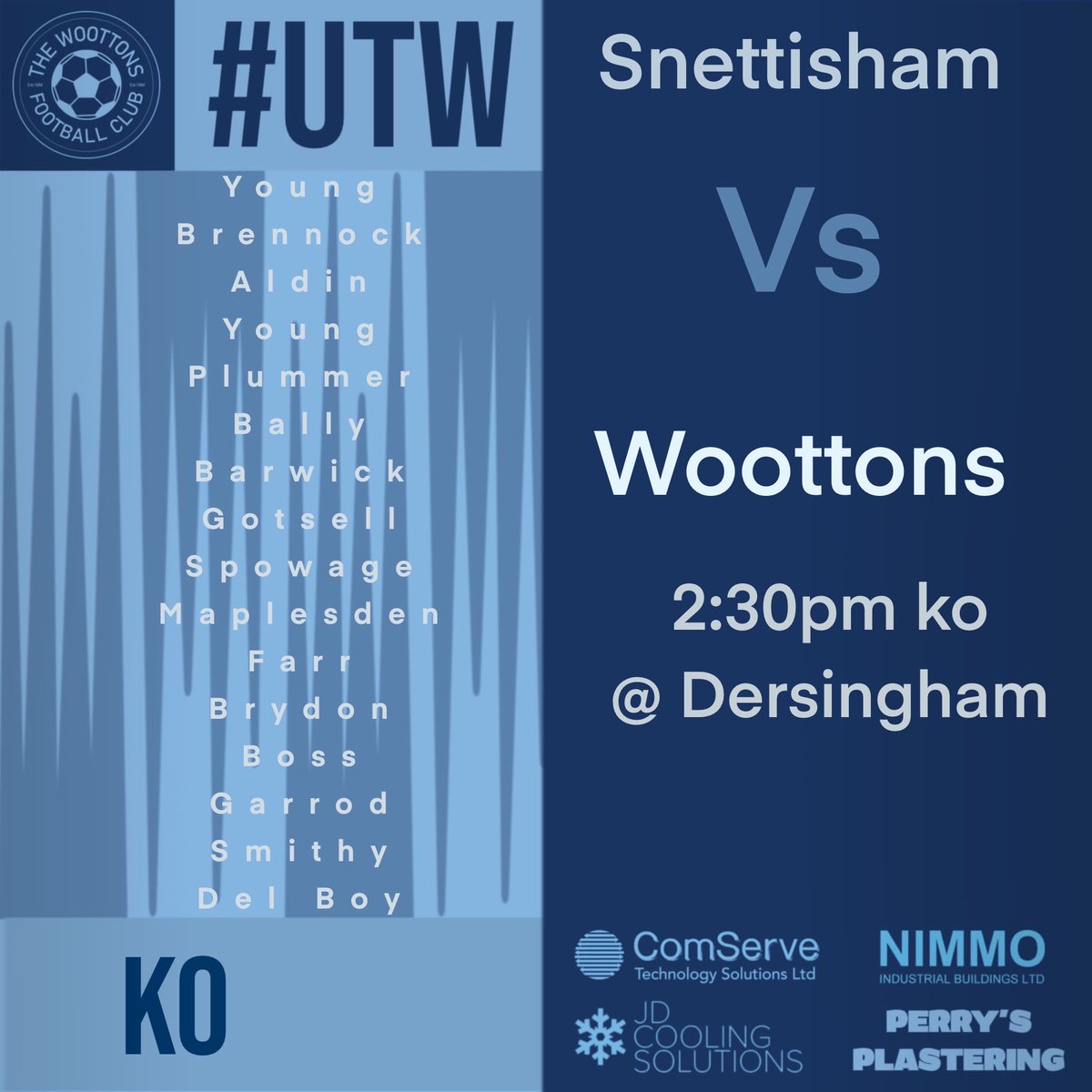We go again today as the 1st team travels just up the road to face a strong Snettisham side.
#UpTheVets