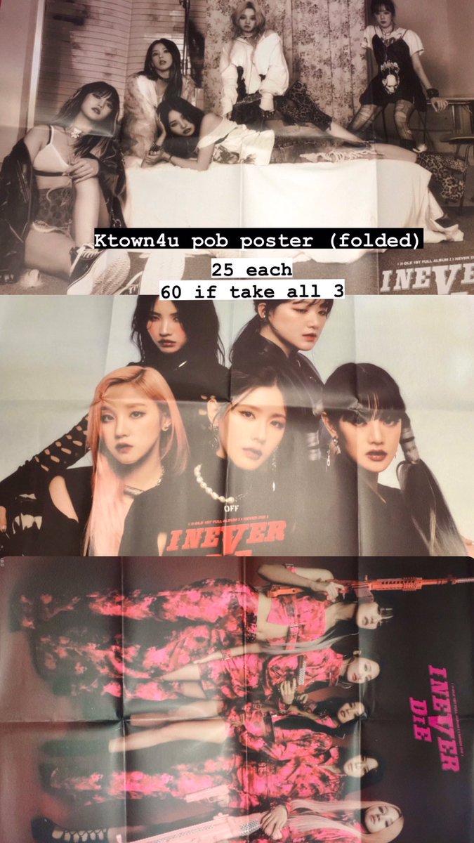 yeh_ally_'s tweet photo. wts lfb gidle [help rt]

i never die: pc, unsealed album, and folded poster

tingi or set 
prices on pic (+15pf)
payo (prio)/2days

mod: sco/ggx
mop: gcash

🏷 gidle i never die pc album unsealed minnie yuqi miyeon shuhua soojin soyeon i love risky spoiled chill poster ktown4u https://t.co/05aSTHY9Or
