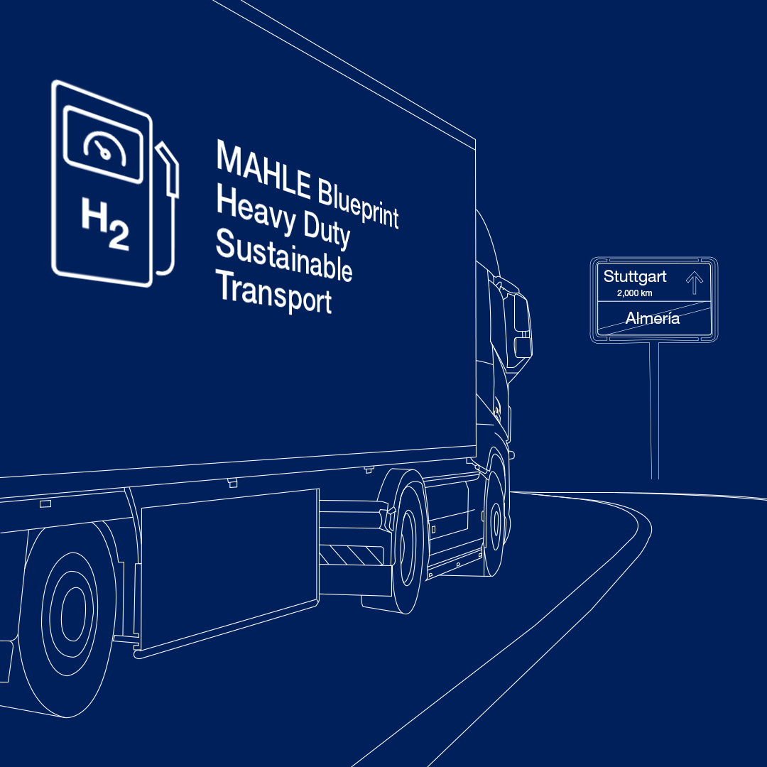 #MAHLE's R&D efforts for #hydrogen drives focus on applications in heavy-duty commercial vehicles. Showcasing an application, this thread follows a long-haul #truck #transporting vegetables from Almería, Spain, to Stuttgart, Germany. #WeShapeFutureMobility #MAHLEIAA 1/🧵