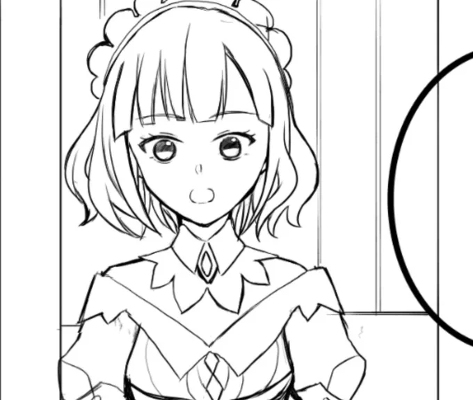 小さいコマなので潰れるだろうな…と思いながら描いてた 