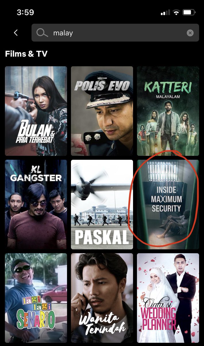 faridcptstpd's tweet photo. Searched for Malay movie/shows on Netflix and “Inside Maximum Security”, CNA’s documentary on Changi Prison came out on the search results, racist much??? @wakeupsg https://t.co/7gDXPwlojl