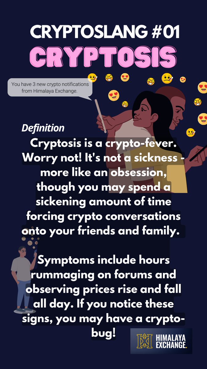 HimalayaXchange's tweet photo. How much crypto slang do you know? Here is the weekly one!
#cryptoslang #education #cryptosis #cryptobug #himalayaexchange #trading https://t.co/VHnHUKhTKJ