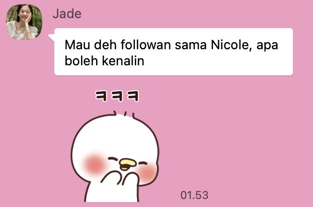cataflami's tweet photo. @nikolsayangkm nicole bb ada yang mau kenalan namanya Jadelyn tapi paling entar ganti lagi @nyebeIin https://t.co/BFPxi57LuI