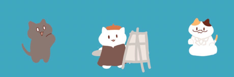 cat no humans canvas (object) easel simple background white cat blue background  illustration images