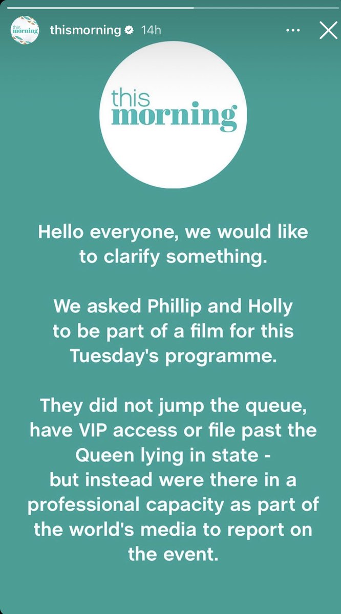 Nic_Corr's tweet photo. Anybody else think #ThisMorning has won its last NTA? @Schofe & @hollywills #queuejumping is bad enough, but doubling down & playing the public for fools is not a good look!
#BoycottThisMorning #NoRespect #NotSoVIP #WeJumpAnyQueue https://t.co/602uLvswvL