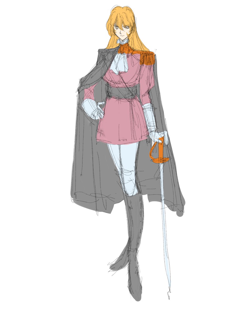 シルキー・フォン=マンハイム様のリクエスト用に描いていた各パーツの取り付けラフになります。 