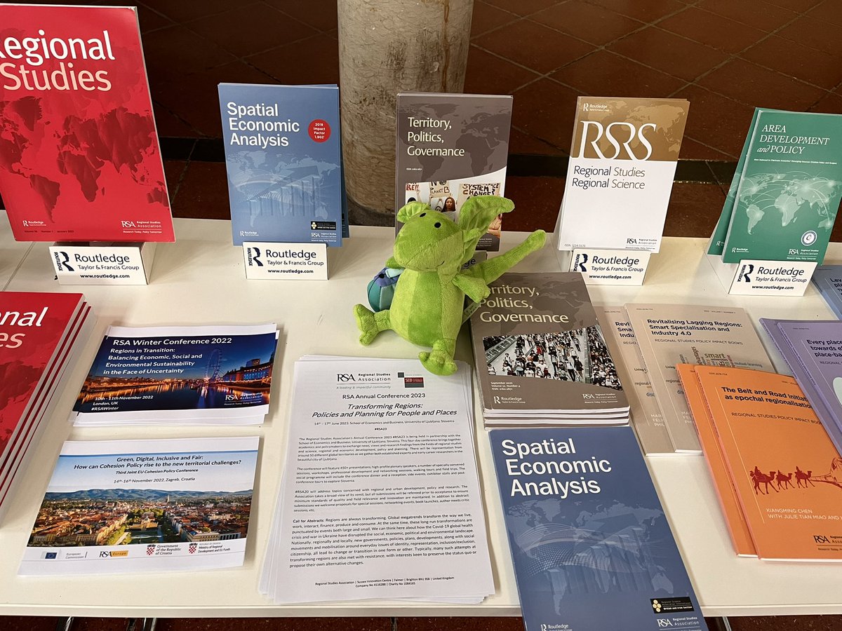 regstud's tweet photo. Spotted at last week’s #CEE22 conference: #Ljubo the official mascot of @visitljubljana. #Ljubljana being the host of the RSA’s annual conference in 2023 #RSA23 More on the 2023 annual conference at https://t.co/xCMhhqKy6F. https://t.co/e1LKuratp9