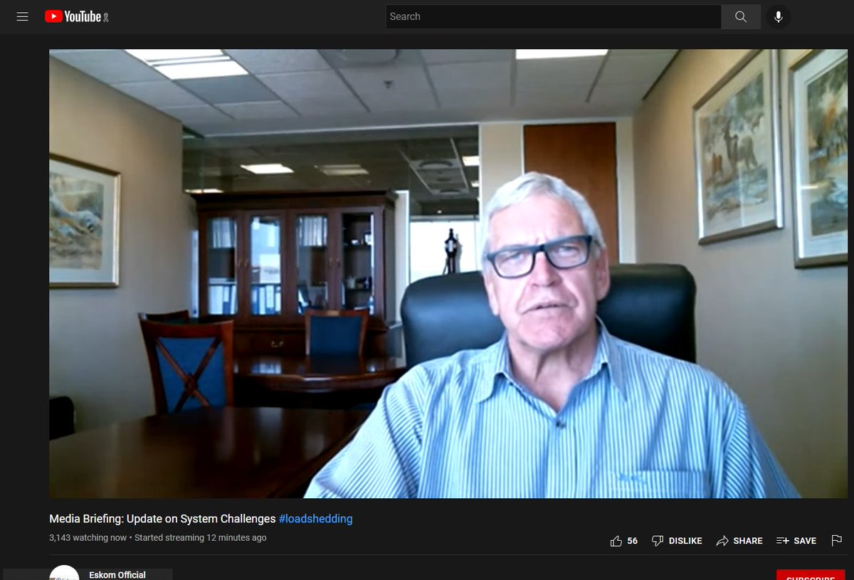 Tyrone_B_'s tweet photo. @Eskom_SA @YouTube talking about the lack of electricity with lights on in the background at 10am 👍 https://t.co/YfJE943IaB