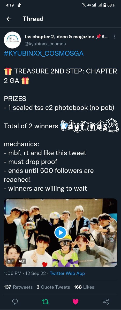 kdyfinds's tweet photo. @kyubinxx_cosmos Tysm for this GA! https://t.co/PuUOWM7IJ7