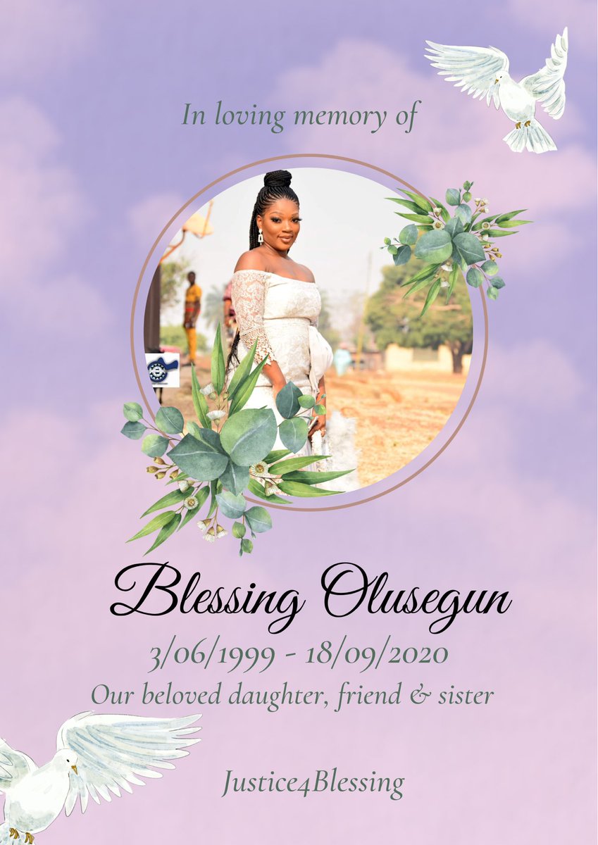 We love and miss you Blessing. We will not forget you, your memory lives on. May you rest in perfect peace our sweet Angel. #justice4blessing