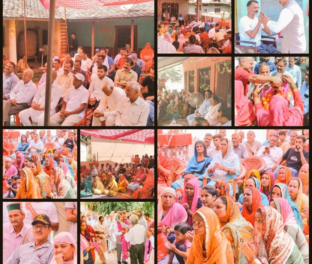 SukhuSukhvinder's tweet photo. मेरे विधानसभा क्षेत्र नादौन की  बड़ा पंचायत  मे  घर  घर जन सम्पर्क कार्यक्रम ।
हर घर की बदलेगी तस्वीर
कांग्रेस लाओ प्रदेश बचाओ। https://t.co/LiCHVydmqi