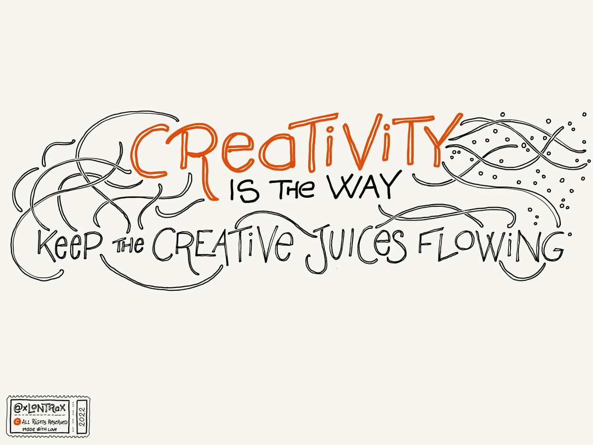xLontrax's tweet photo. I forgot to share this here.

I’m working on a new header for the Keep the Creative Juices Flowing newsletter inspired by #isc22pl

I like it, yet I need to hone it a bit more. Eg. "is the way" does not jump out as I want.

I’ll keep you posted

#keepthecreativejuicesflowing https://t.co/DWTbL1Ex0s