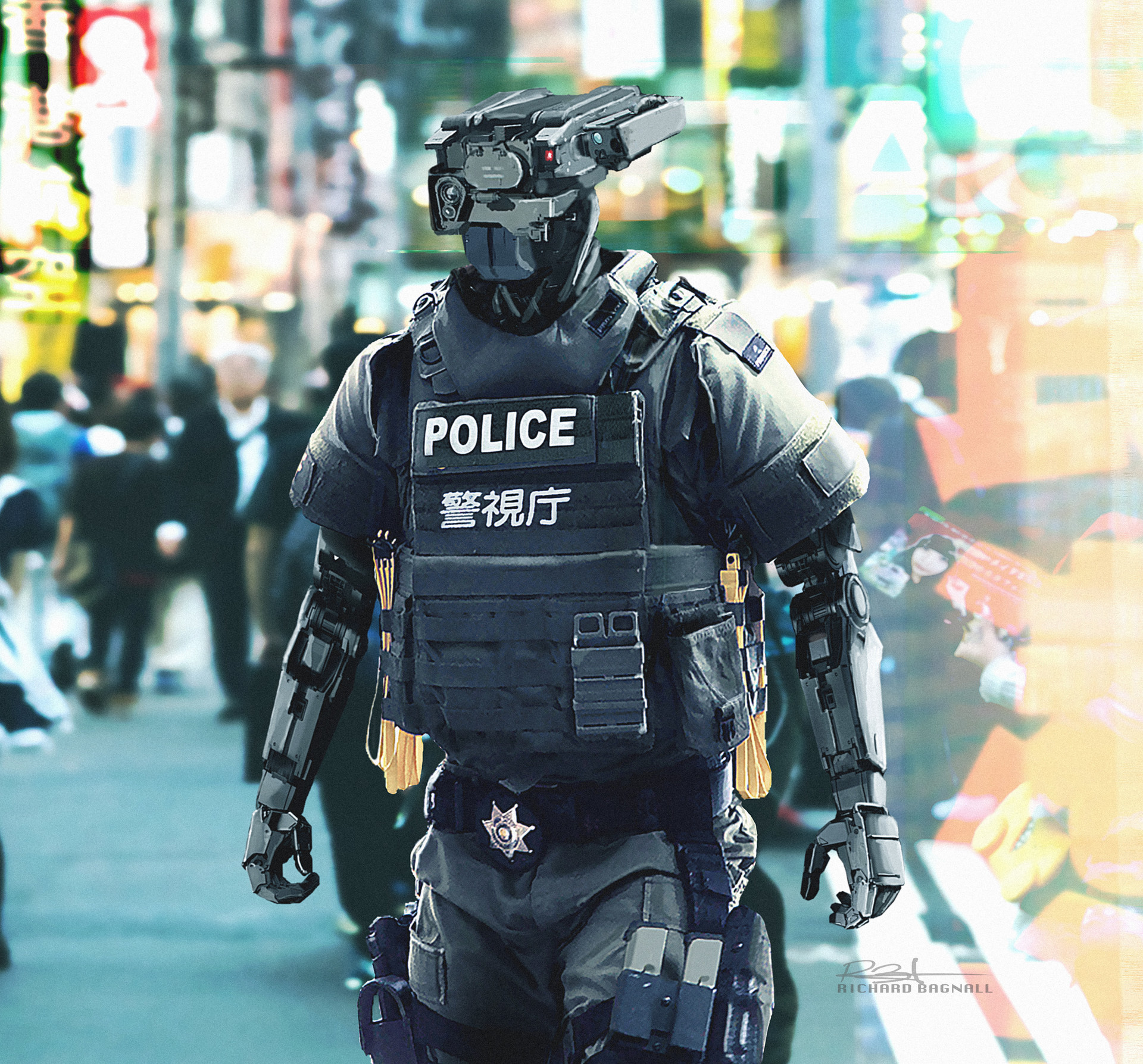 Киберпанк 2077 полиция концепт арт