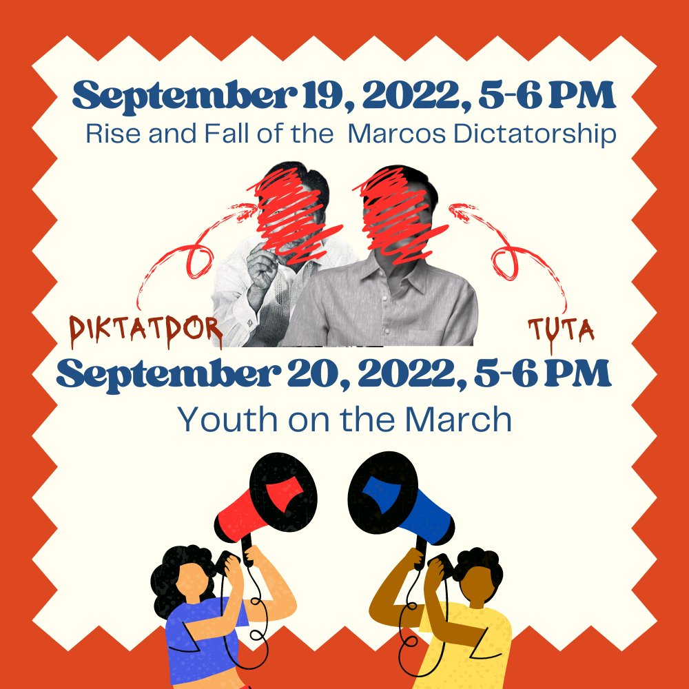 OBF_HRD's tweet photo. Never again! Never again! Never again to Martial Law! As we approach the 50th Anniversary of the Declaration of Martial Law, we, the Filipino people, are tasked to remember the stories and atrocities done by the Marcos family. https://t.co/qXrdIPSzEh