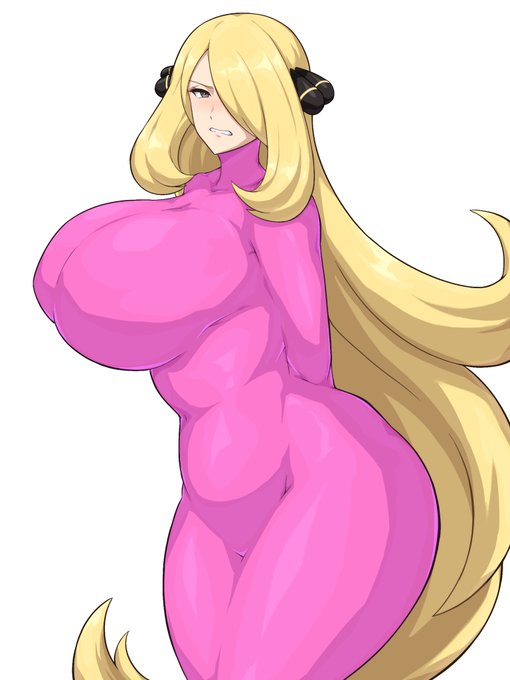 ピンクの薄皮にぴっちり包まれたシロナさん 