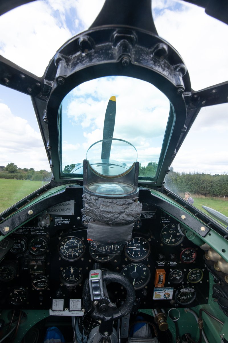SteveRuskin's tweet photo. A great day @ShuttleworthTru with @DarrenHarbar and Supermarine Spitfire MK Vc AR501. Well organised, great value and most of all great fun. The best bit - I got to sit in the beast.....
#Spitfire
#AR501
#Shuttleworth
#Canon 
#aviationphotography 
#clouds 
#1940s https://t.co/PLTQd6d3gU