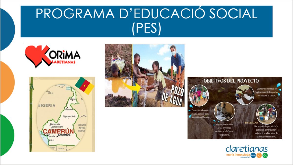 minmaculadacl's tweet photo. PROYECTO DE EDUCACIÓN SOCIAL 22-23
CADA GOTA, APORTA
Nos hemos propuesto ayudar a facilitar el acceso al agua al barrio, al colegio y al centro de salud “María Inmaculada”, para mejorar la salud y la esperanza de vida de la población cercana a la misión de Claretianas. https://t.co/B8HFfFRxt8