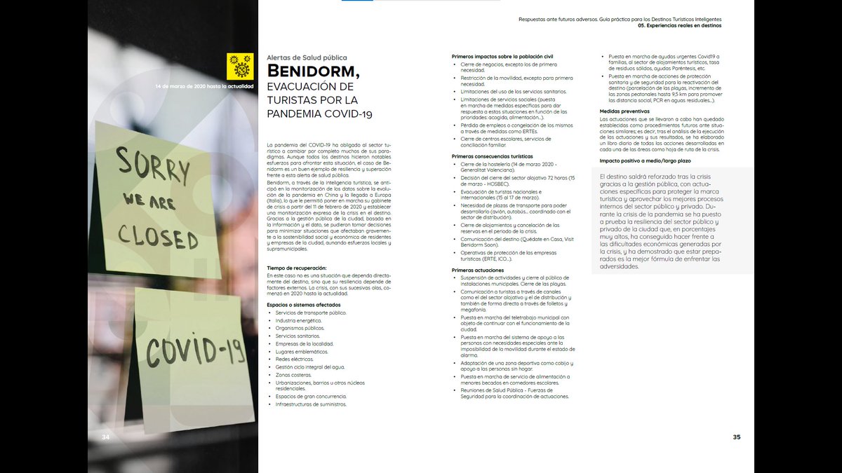 aszapla's tweet photo. 📕"Guía Práctica de respuesta ante futuros adversos para destinos", elaborada por @SEGITTUR @Red_DTI

En los 4 ejemplos reales de resiliencia )@BenidormAyto @AytoFinestrat @CabLaPalma @AytoLorca), @agbar @dinapsis y empresas asociadas colaboraron.

📌 https://t.co/UqQOAeWKRV https://t.co/GplBbBedFr