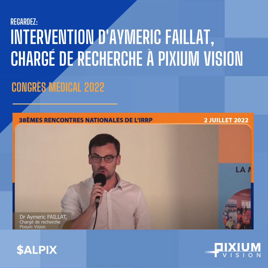 PixiumVision's tweet photo. Le Dr. Aymeric FAILLAT est intervenu aux 38èmes #Rencontres Nationales de l'@assoirrp pour présenter le système #Prima, les études en cours et à venir.
L’exposé en vidéo est disponible : https://t.co/JdloCidNLJ
#pixium #vision #ALPIX #science #conference #DMLA #DMLAseche #PRIMA https://t.co/T8L3vOj5aQ