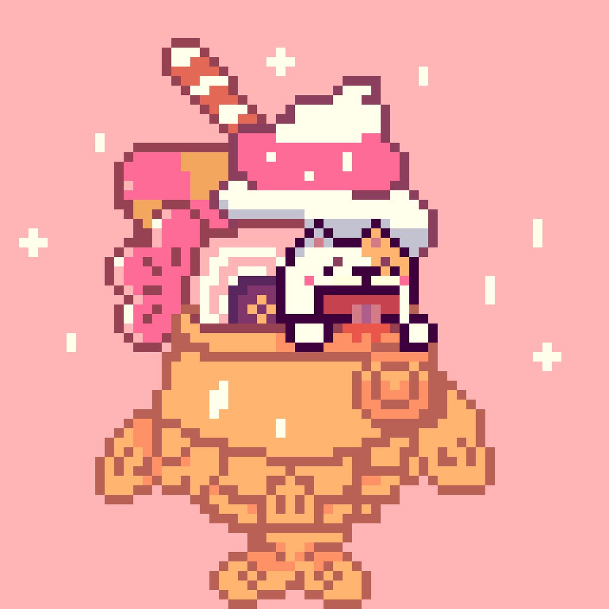 Tcatstar's tweet photo. New NFT 😻💗
Name taiyaki cat🐟
Delicious taiyaki, creamy toppings, cookies and blueberries.🍧🫐
Price 0.005 ETH polygon 🔥
https://t.co/p9D0DIbZxI
#NFTCommunity #NFTCommunity #NFTTHAILAND #pixelart #taiyaki
#pukpikcat https://t.co/Upt06dR9EL