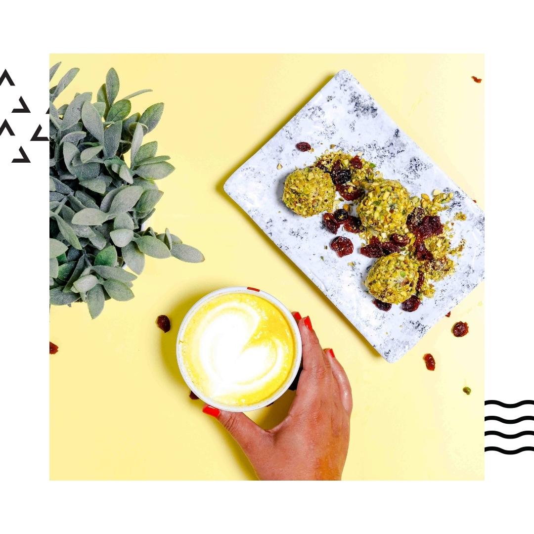 Adorable little golden truffles speckled with pieces of bright red cranberries and green pistachio contain a delicious dose of our #chalo Golden Chai and with that, they don’t contain any added refined sugar. - recipe on chalocompany.com/recipes