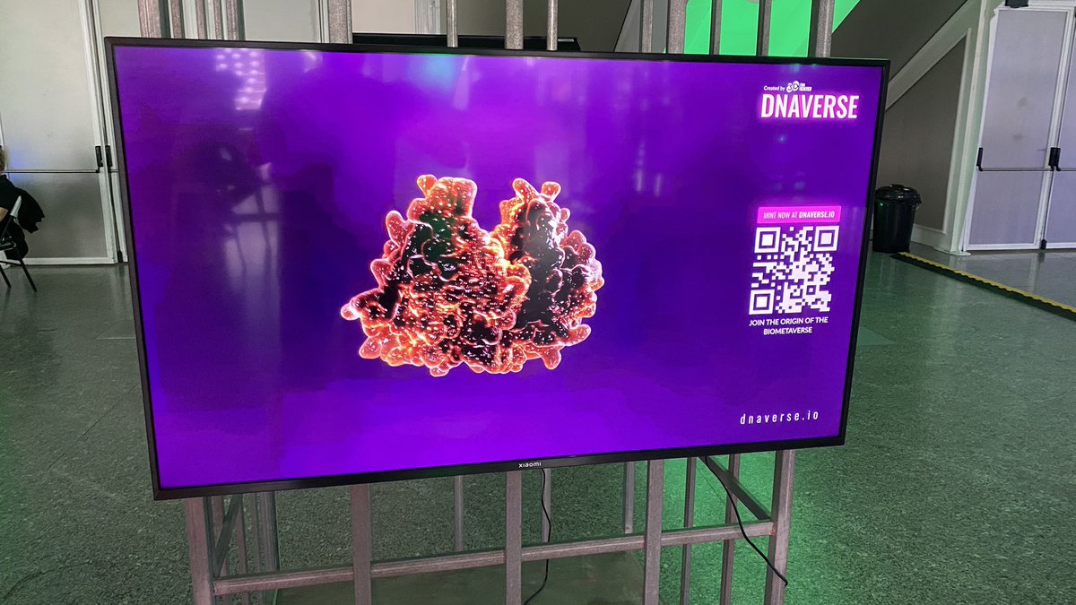 Dnaverse_io's tweet photo. Our Genesis collection is being displayed  at @nftshoweurope in Valencia, Spain!

These are the Cryptoproteins, 200 unique NFTs for holding the keys of the BIOmetaverse✨

1:1 -  Mint open at https://t.co/JSL6N6nkkY 💎 https://t.co/1eepw9ICXc