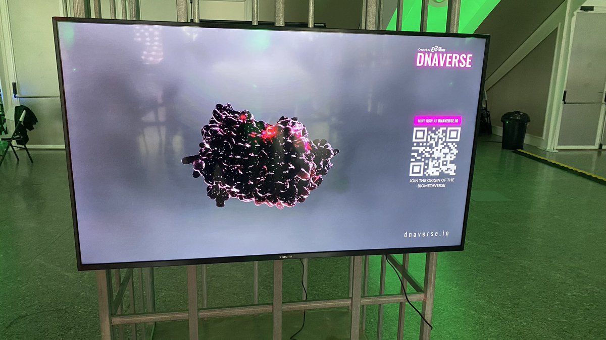 Dnaverse_io's tweet photo. Our Genesis collection is being displayed  at @nftshoweurope in Valencia, Spain!

These are the Cryptoproteins, 200 unique NFTs for holding the keys of the BIOmetaverse✨

1:1 -  Mint open at https://t.co/JSL6N6nkkY 💎 https://t.co/1eepw9ICXc