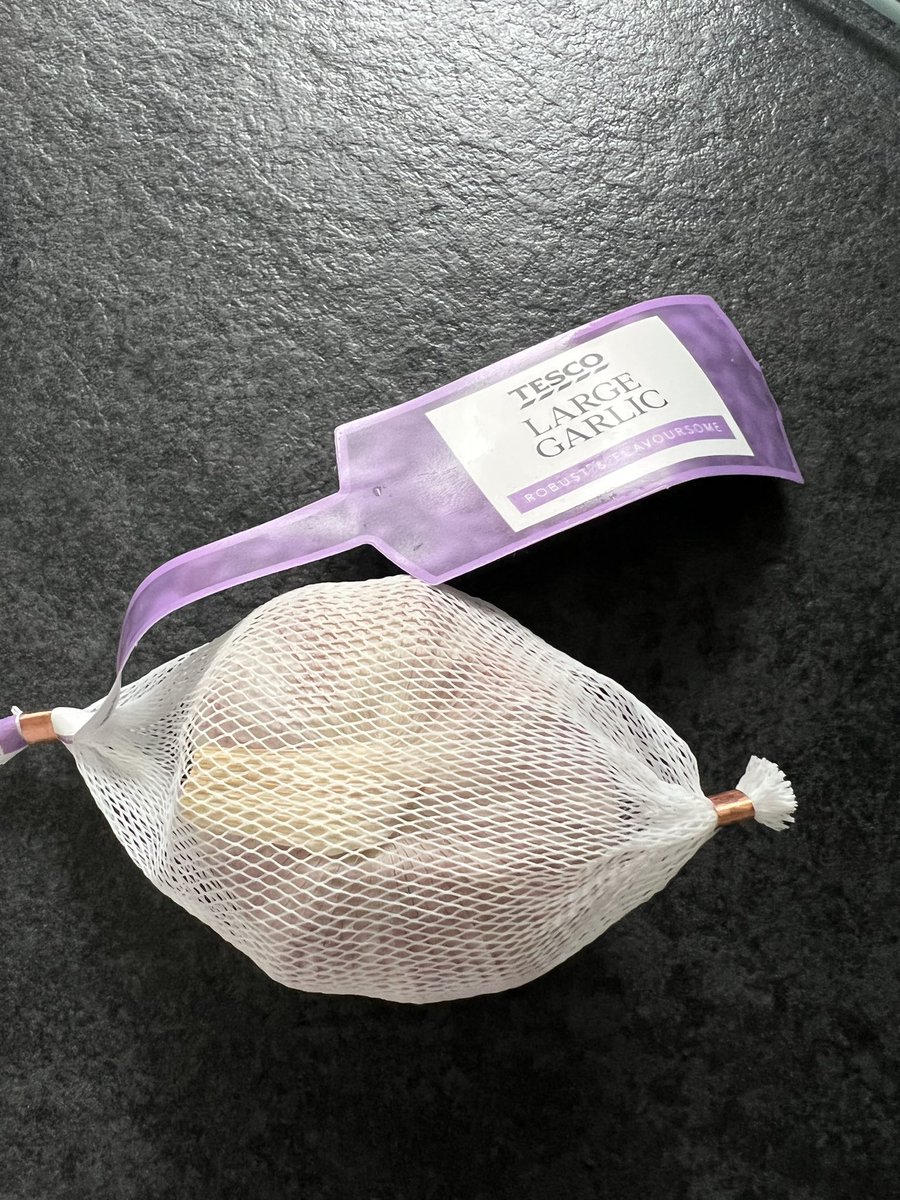 Come on @Tesco! Why does my garlic have to be wrapped in pointless plastic? I thought you were aiming to remove unnecessary plastic from your stores. Seriously why? #pointlessplastic #plasticpollution #waste #environmentmatters
