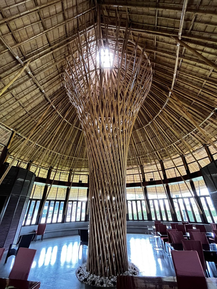 thinkbamboo's tweet photo. 🎋 Another magical bamboo place in Thailand 🇹🇭 just discovered the Bamboo Yai located in Krathum Rai, Nong Chok, Bangkok, Thailand. #thinkbamboo #bamboo #bambooarchitecture #bamboodesign #bamboobuilding #bamboohouse https://t.co/hYlrj8eCdJ