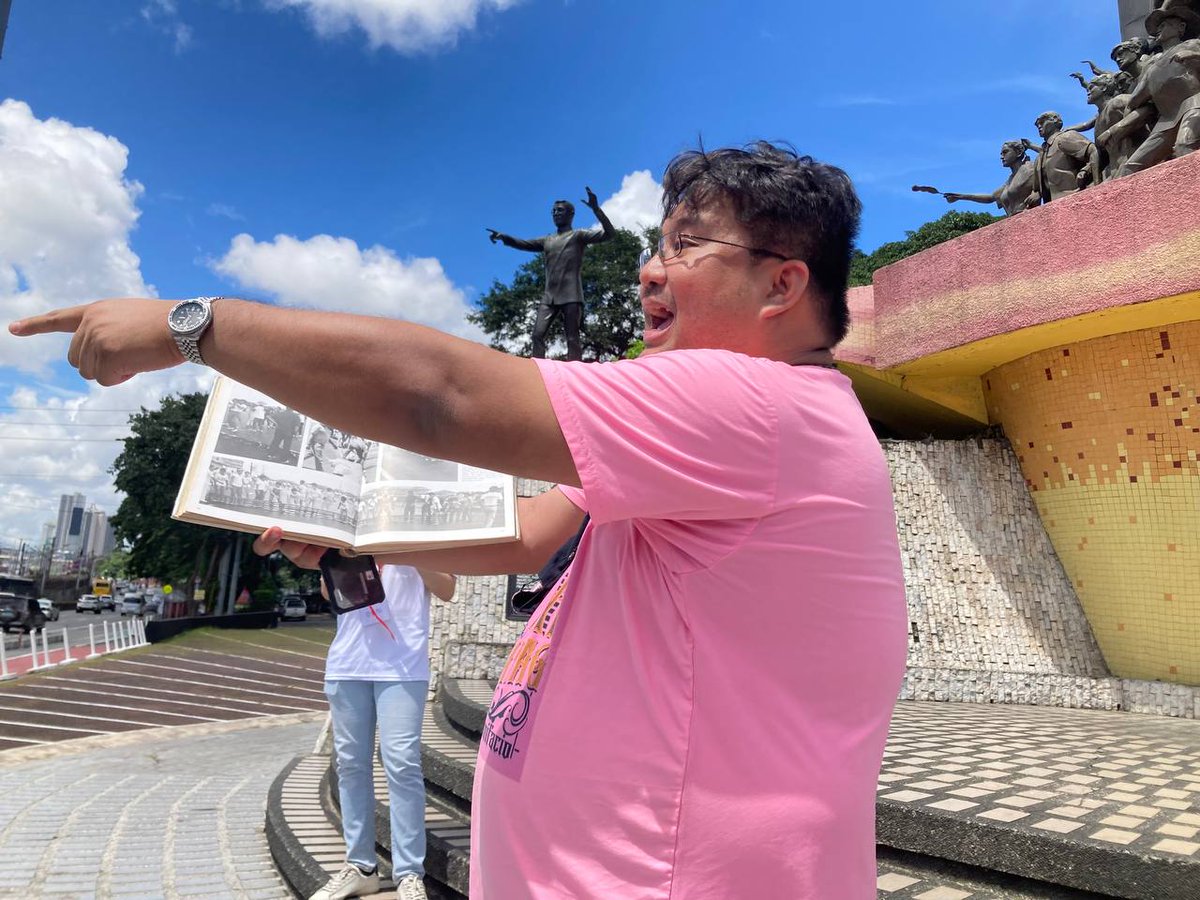 riajose's tweet photo. 3rd Stop: @Xiao_Chua at the People Power Monument
About the People Power Monument: https://t.co/56Diqfj1u8
#ML50 #MLRoadtrip #MLBadTrip https://t.co/IjjgZTSDAP
