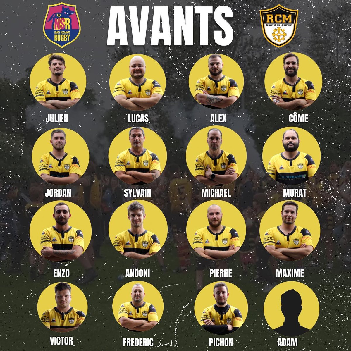 RcmSeo's tweet photo. JOUR DE MATCH ! 🔥

Voici le groupe pour notre tout premier déplacement de la saison, chez @nancyseichampsrugby ! 

On compte sur votre soutient pour bien lancer notre saison ! 💛🖤 https://t.co/zQgA1t0YOw