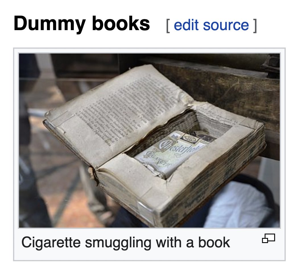 depths of wikipedia on Twitter "these are the books big Dummies read!!!!"