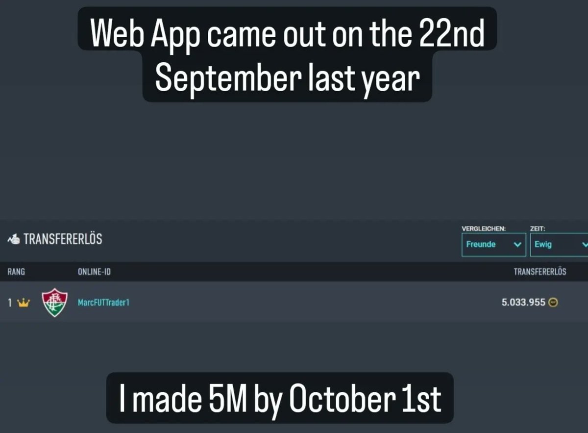 MarcFUTTrader1's tweet photo. 🚨 Giveaway 🚨

I am giving away 2 Discord Spots until end of October! 💰

This includes access to my personal trading diary 👀

To enter:
Retweet 🔄
Follow me ✅

Winners announced tomorrow 🍀
#FIFA23 

You can also join the Discord here: https://t.co/2uAlSUFqHJ https://t.co/ndpA0bWeR9