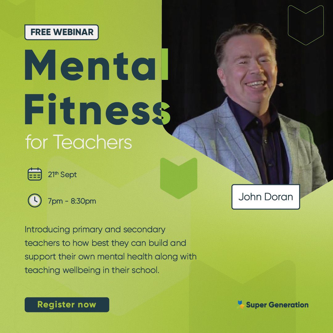 Would love teachers to join this free webinar with me this coming Wednesday on how to add to the well of their well being. If you don’t strategically make time for wellness - you may be obligated to do so for illness? supergeneration.examcraftgroup.ie/course/mental-… @NAPD_IE <a href="/IPPN_Education/">IPPN</a> <a href="/Instgc/">IGC</a>