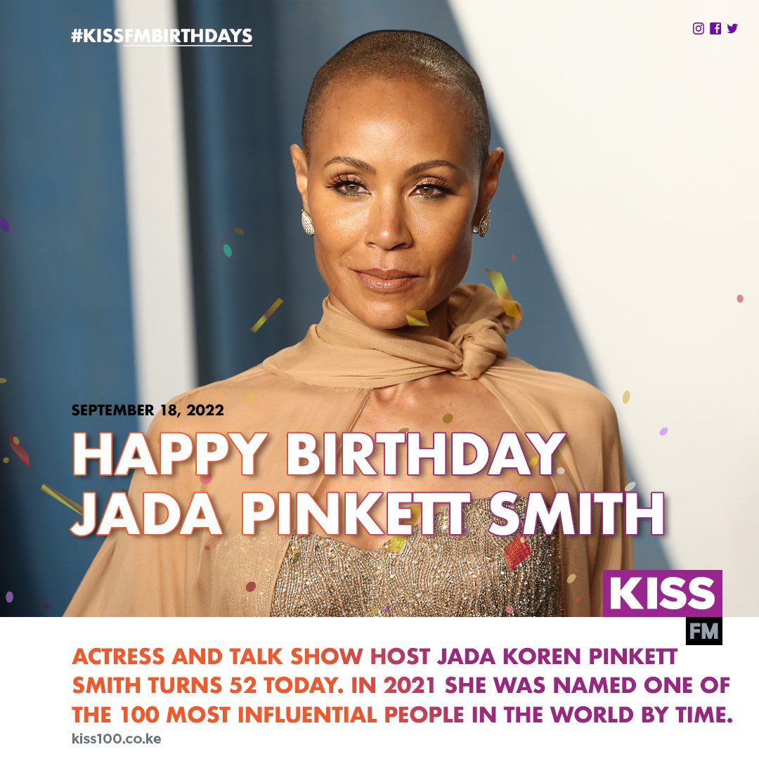 Happy 52nd birthday to American actress Jada Pinkett Smith.   