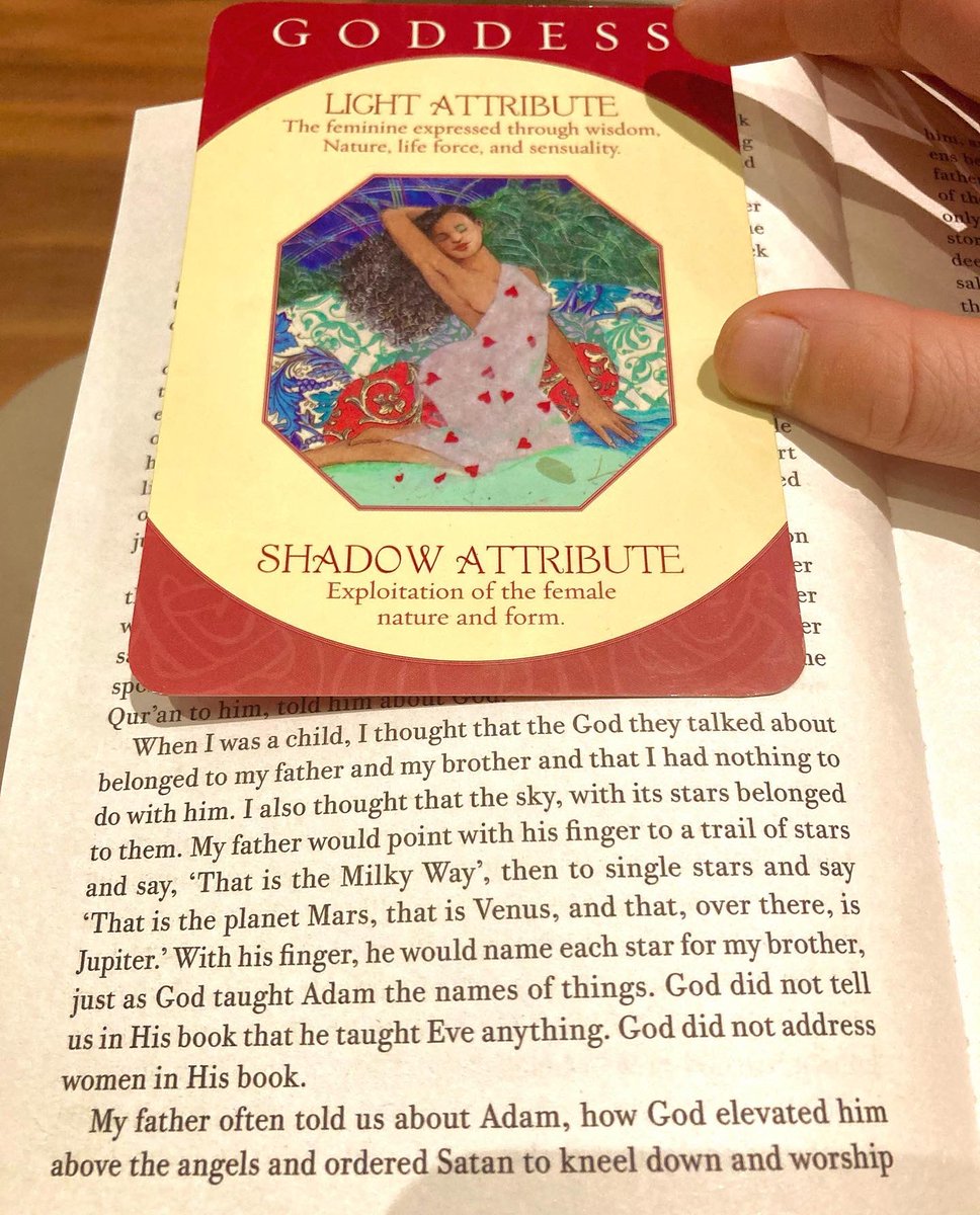 WritesAbroad's tweet photo. I have this thing I do with new books. In place of a bookmark, I draw an archetype card, which gives me guidance for which aspect of this book I need to look out for or which aspect of myself I need to look for in it.
#readingcomunity #WritingCommunity https://t.co/9jZSkcc3y0